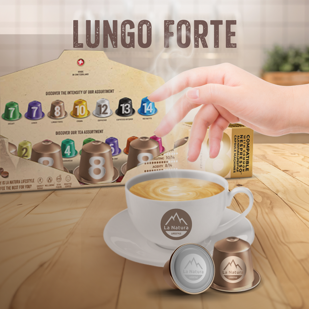 LUNGO FORTE Premium 120 Kaffeekapseln