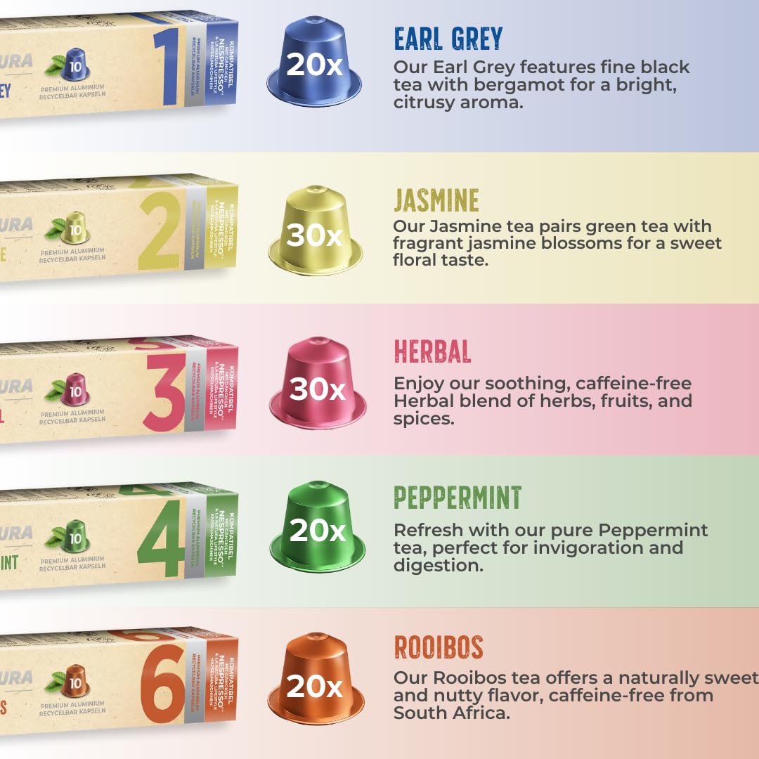 Tee Genießer Set 120 Teekapseln Premium