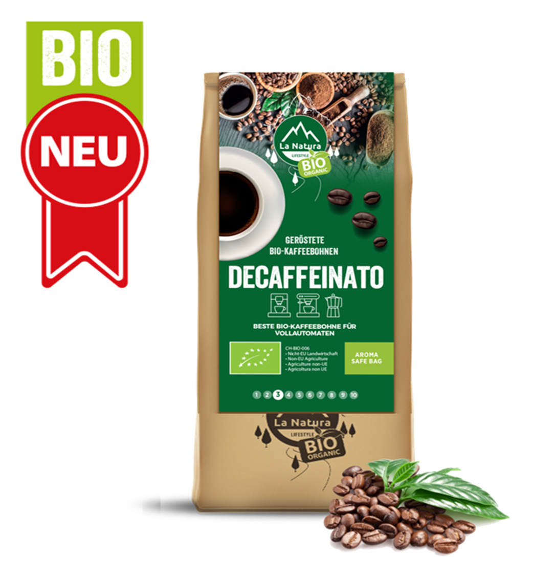 Decaffeinato BIO Bohnen Kaffee