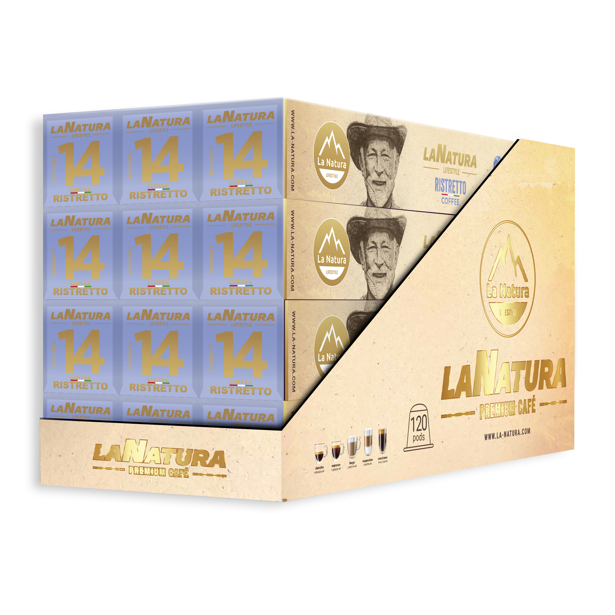 RISTRETTO Premium 120 Kaffeekapseln