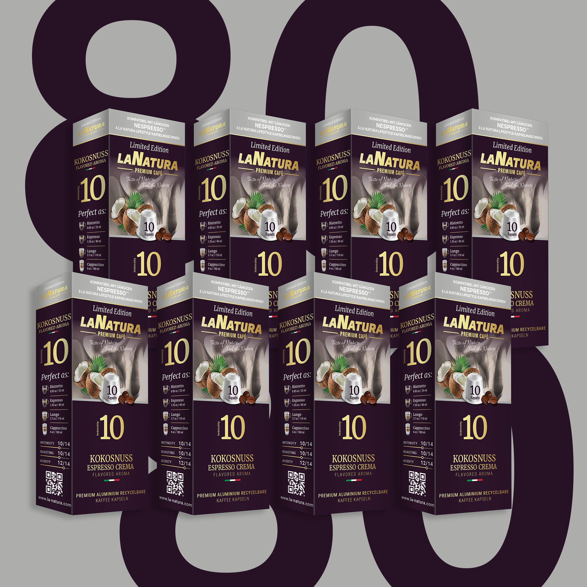 Kokosnuss Espresso Crema Premium Kaffeekapseln