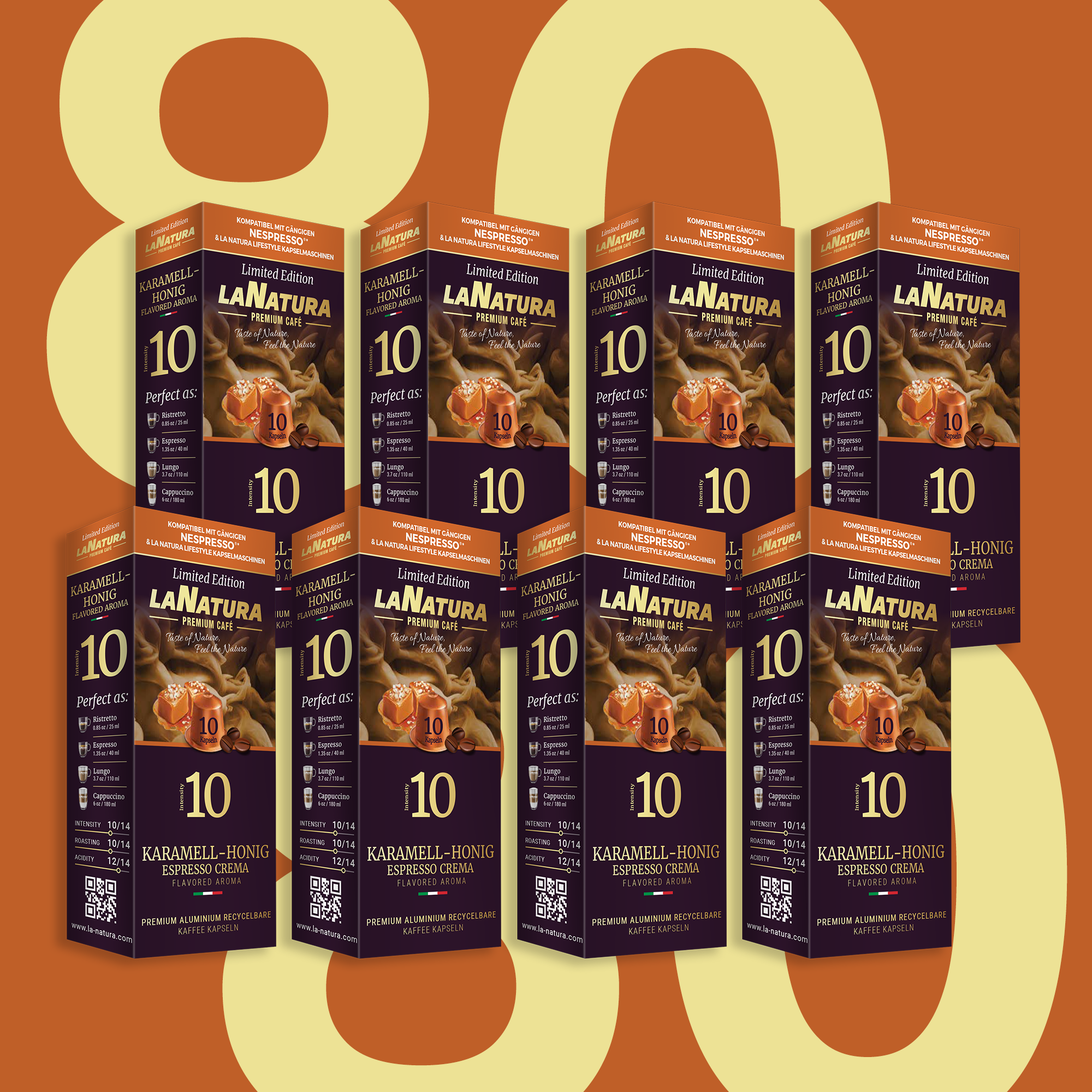 Karamell-Honig Espresso Crema Premium Kaffeekapseln