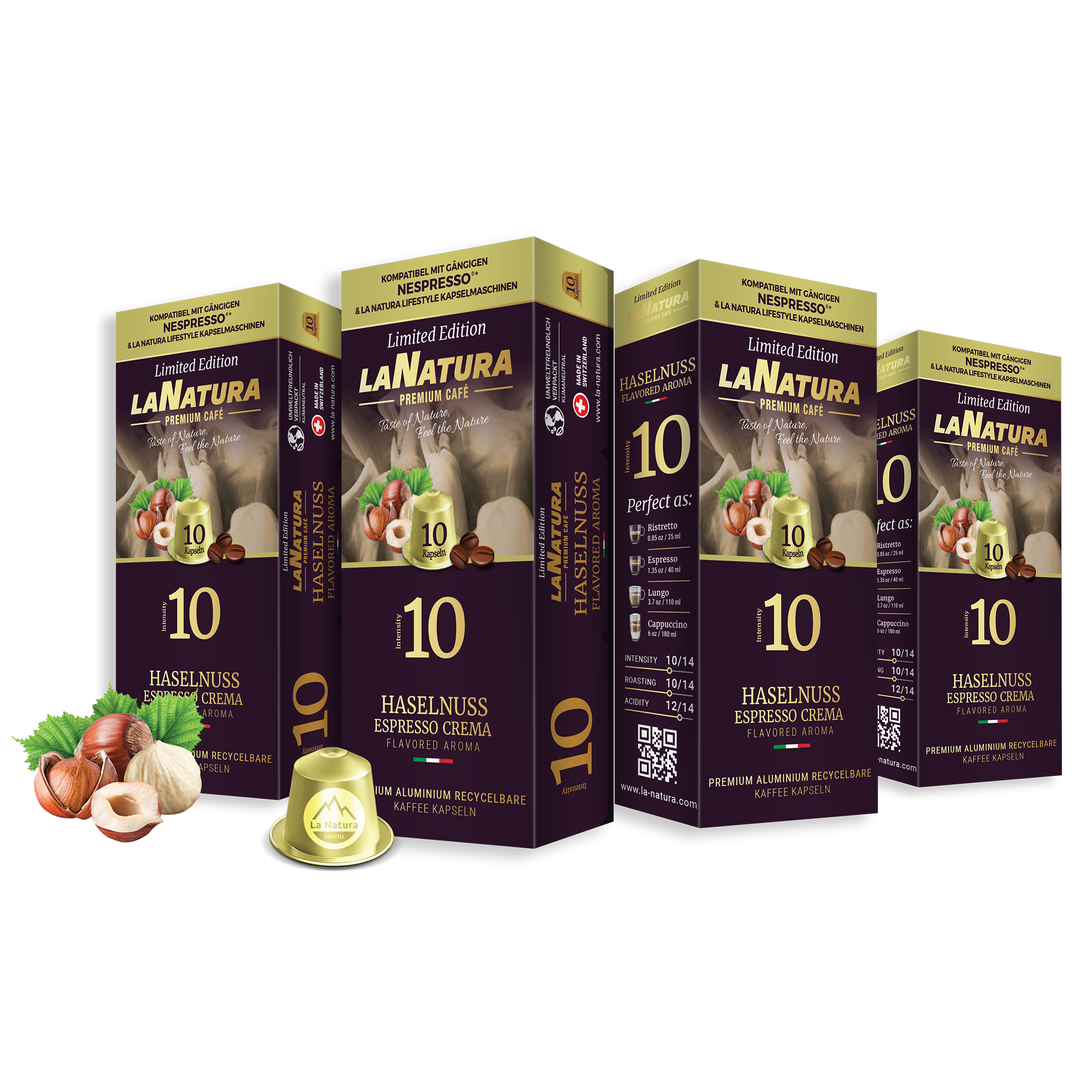 Haselnuss Espresso Crema Premium Kaffeekapseln