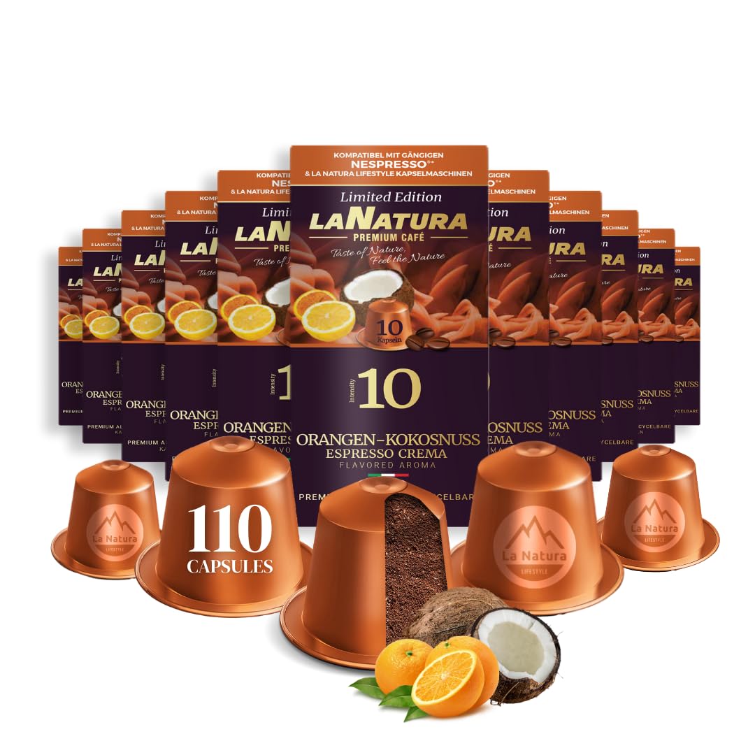 Orangen-Kokosnuss Crema Premium Kaffeekapseln