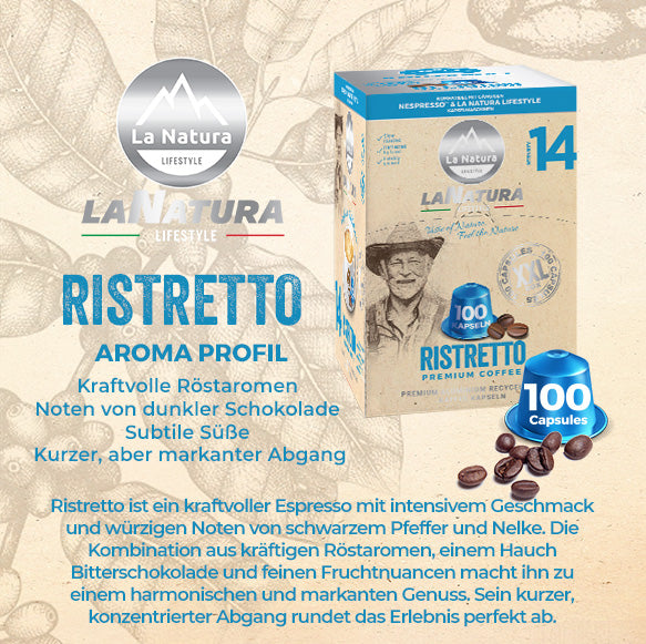 RISTRETTO PREMIUM BOX 100 Kaffeekapseln
