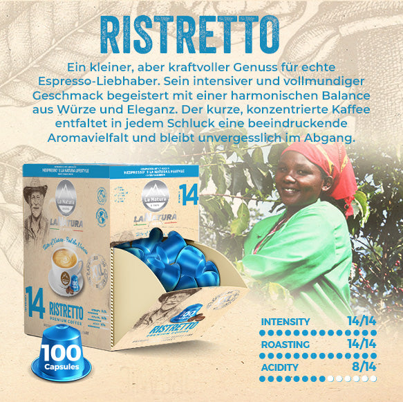 RISTRETTO PREMIUM BOX 100 Kaffeekapseln