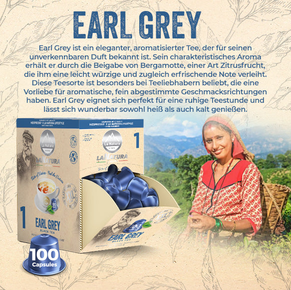 EARL GREY PREMIUM BOX 100 Teekapseln
