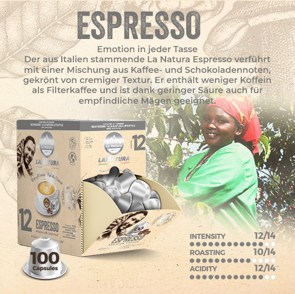 ESPRESSO PREMIUM BOX 100 Kaffeekapseln
