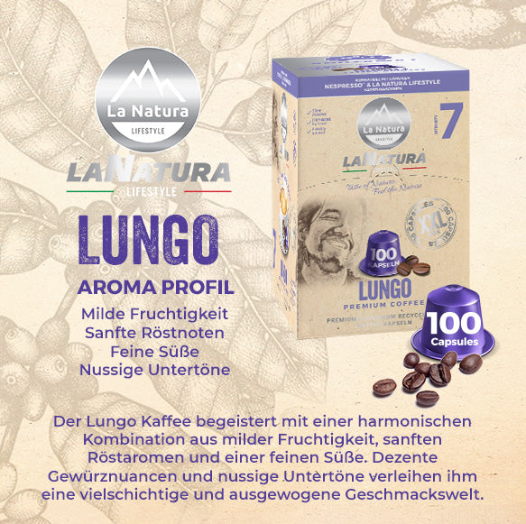 LUNGO PREMIUM BOX 100 Kaffeekapseln