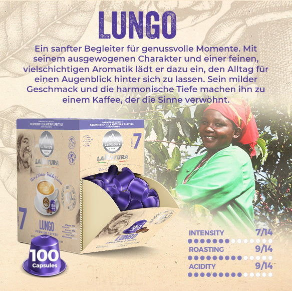 LUNGO PREMIUM BOX 100 Kaffeekapseln