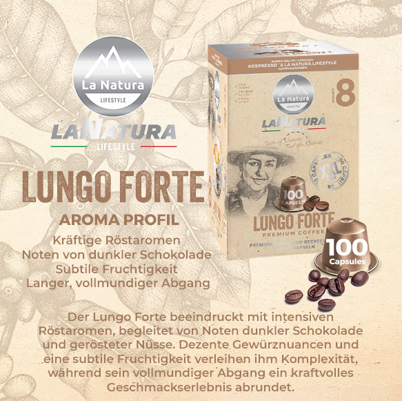 LUNGO FORTE PREMIUM BOX 100 Kaffeekapseln