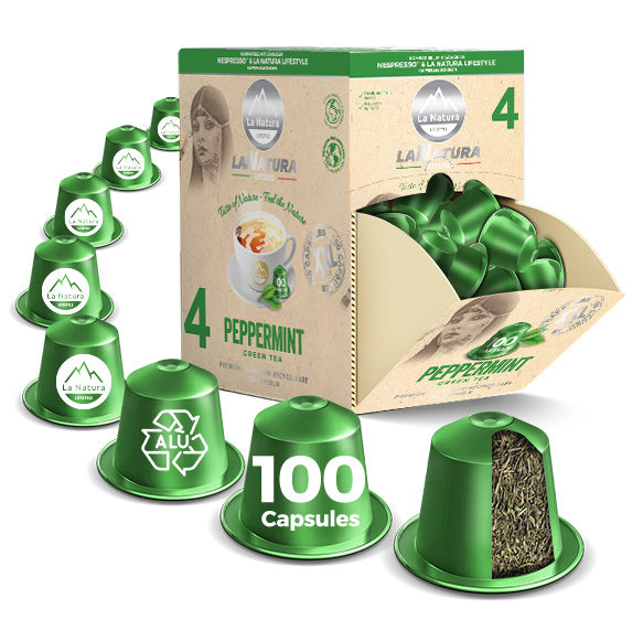pfefferminze trocknen und aufbewahren PFEFFERMINZE PREMIUM BOX 100 Teekapseln