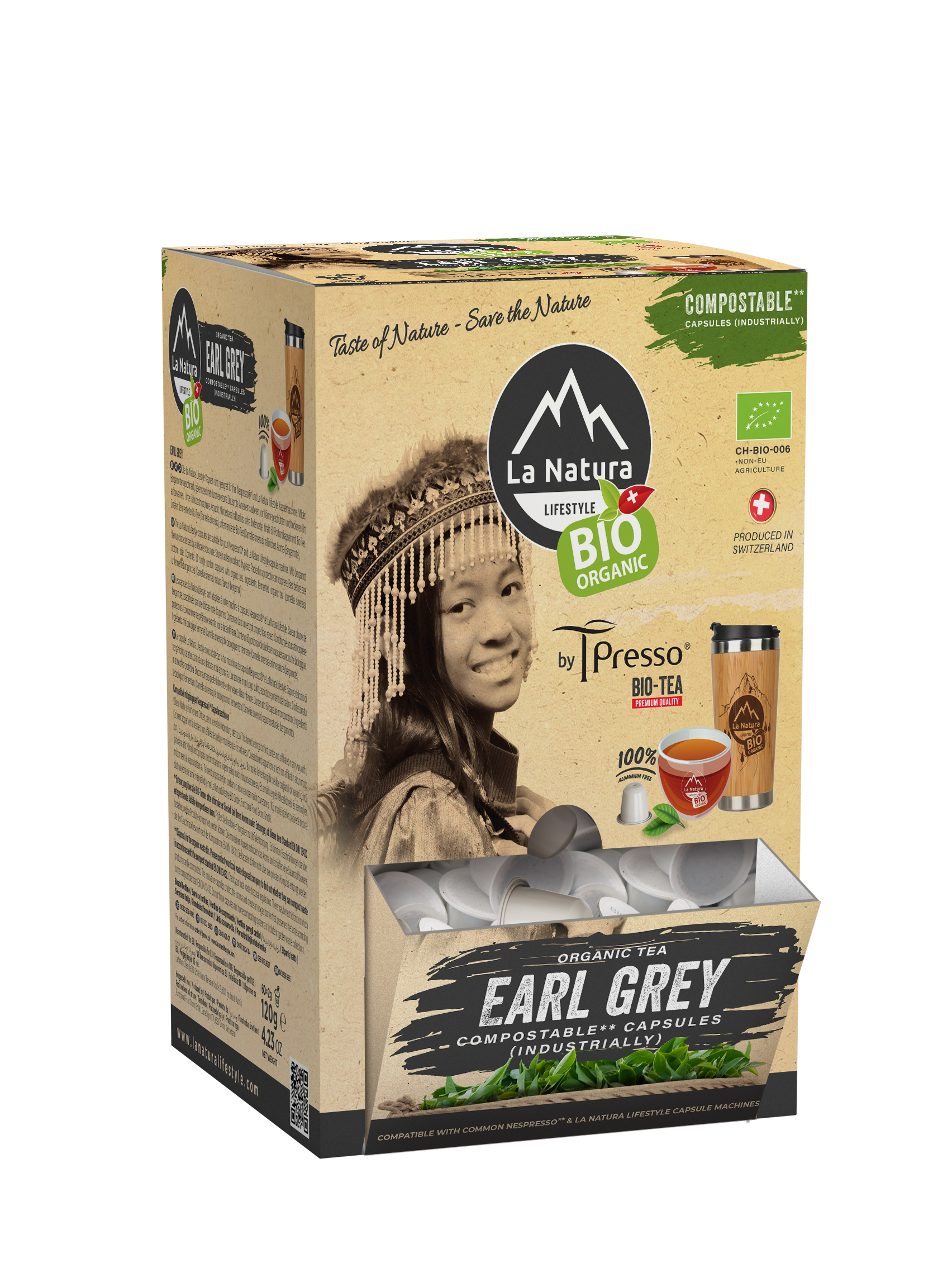 EARL GREY Tpresso® BIO Tee SUPER BOX 100 Teekapseln