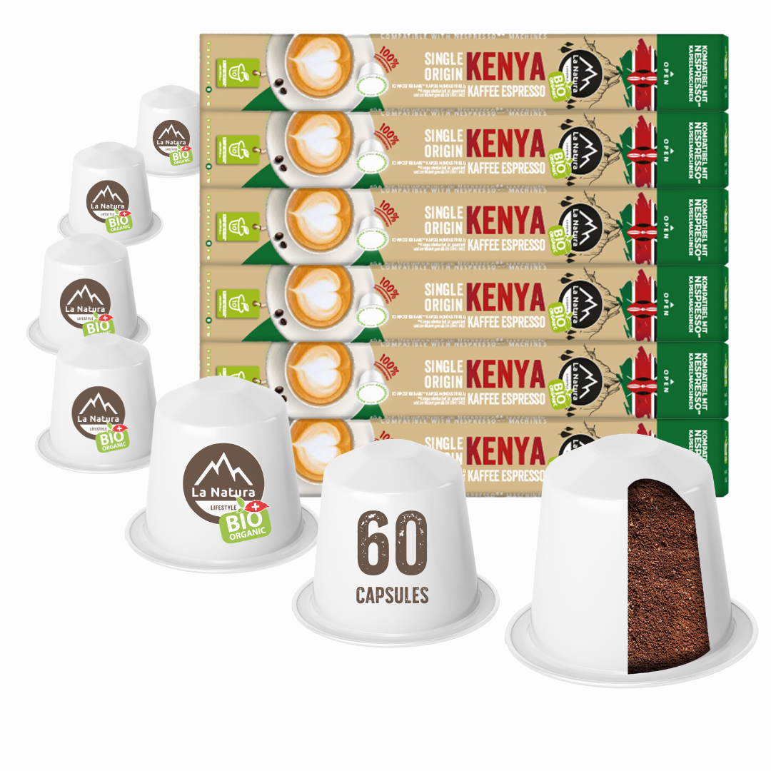 KENYA Single Origin ORGANIC Coffee Capsules