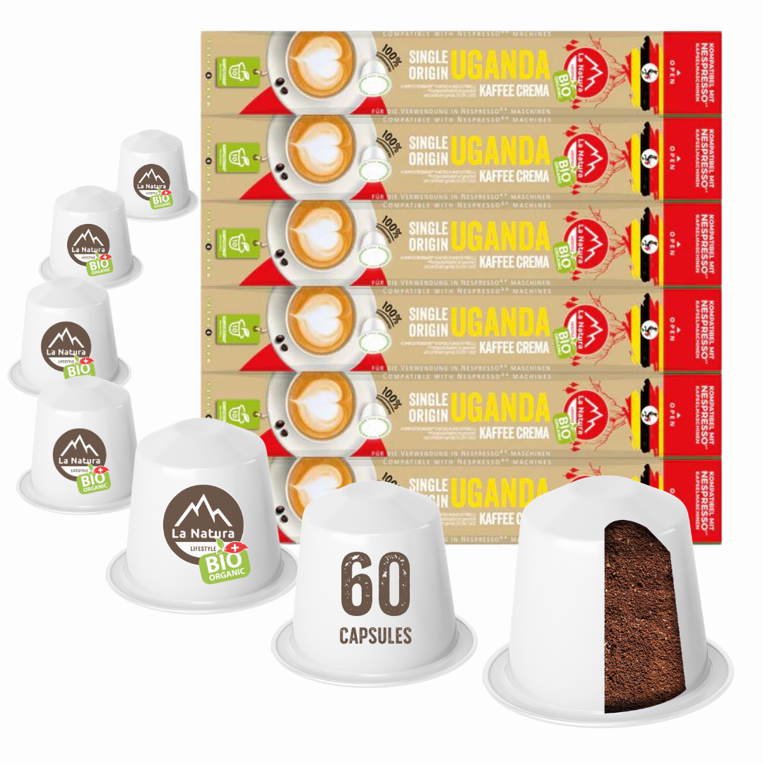 UGANDA Single Origin ORGANIC coffee capsules