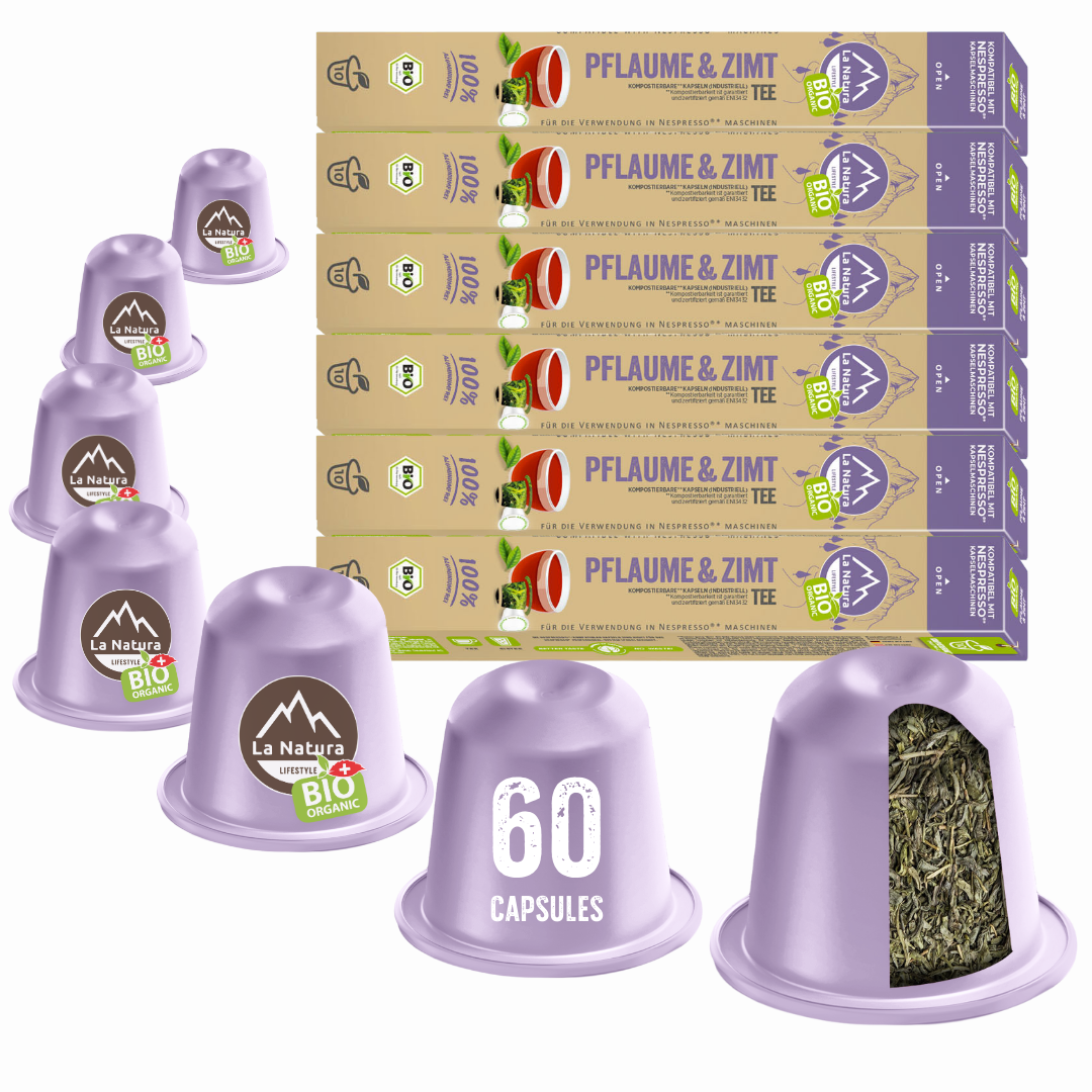 PLUM &amp; CINNAMON ORGANIC tea capsules