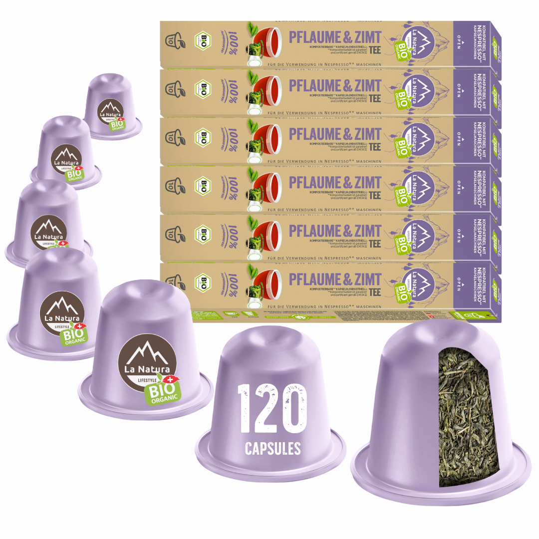 PLUM &amp; CINNAMON ORGANIC tea capsules