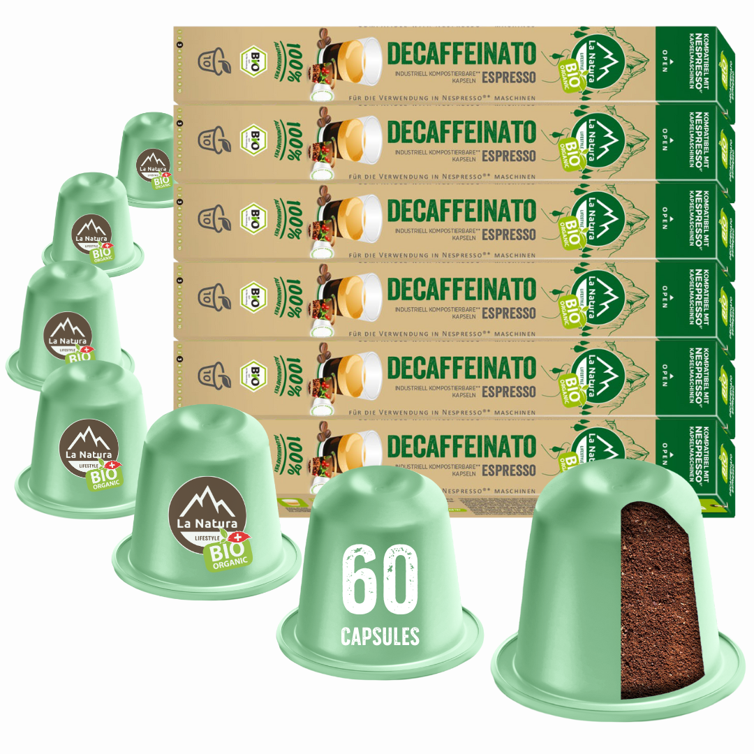 DECAF ESPRESSO BIO coffee capsules