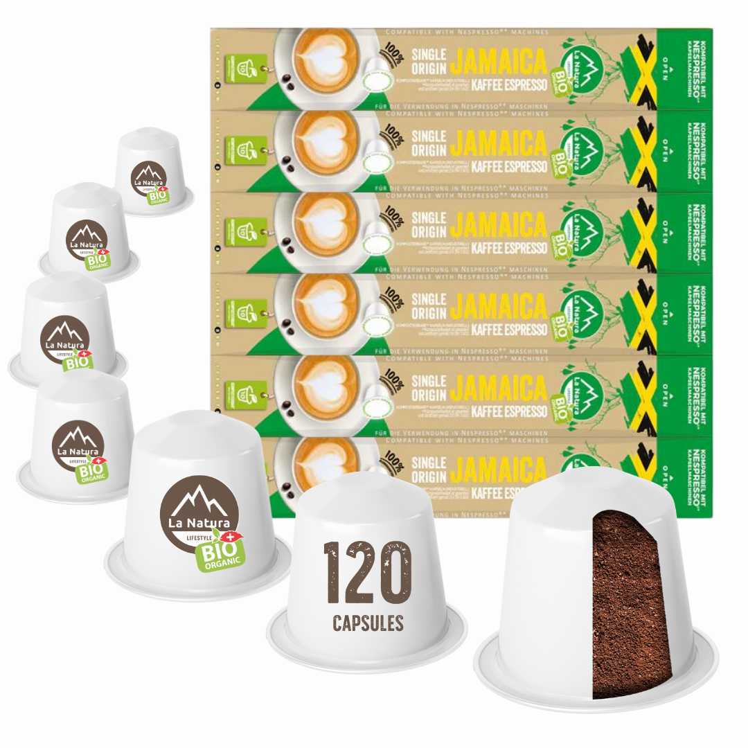 JAMAICA Single Origin ORGANIC coffee capsules