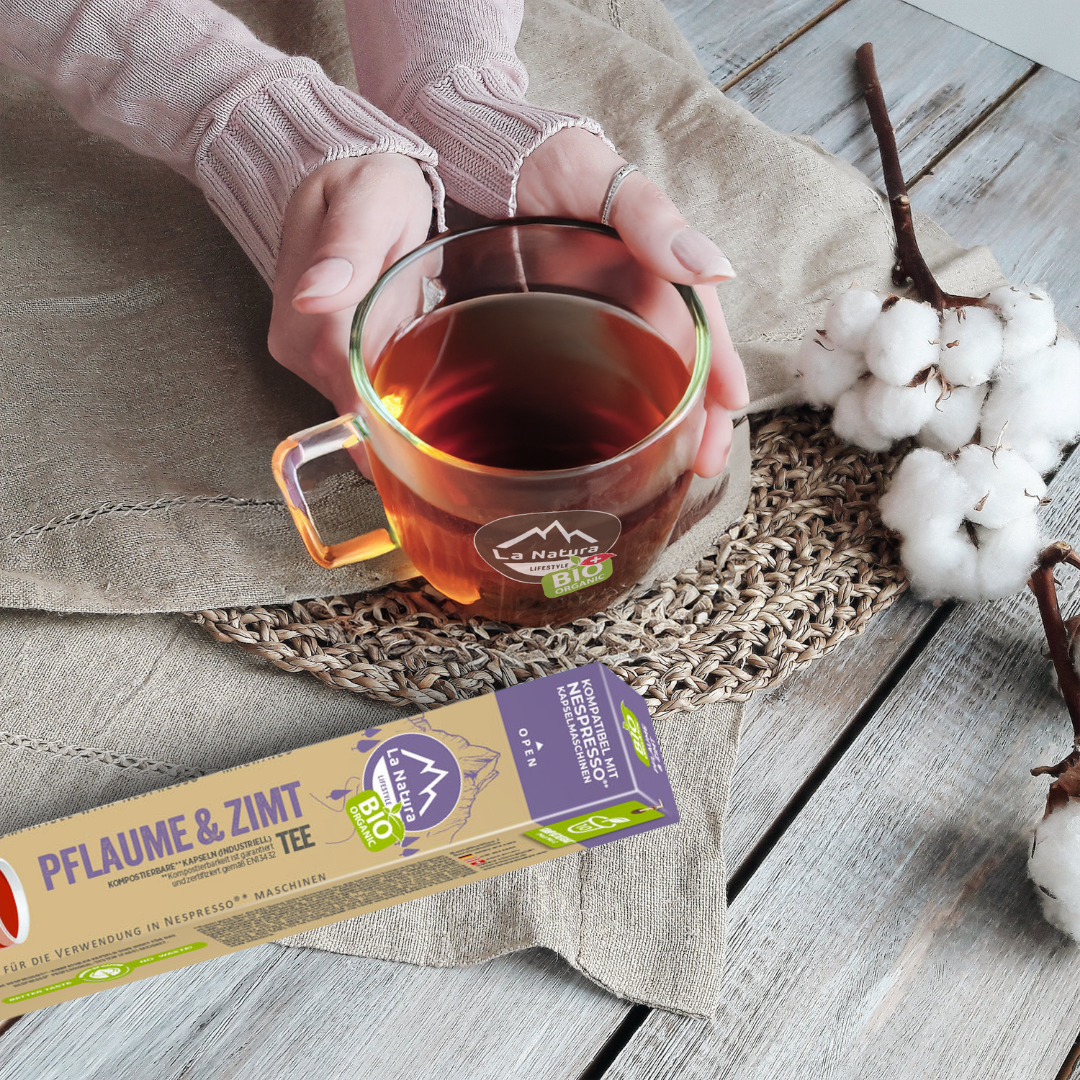 PLUM &amp; CINNAMON ORGANIC tea capsules