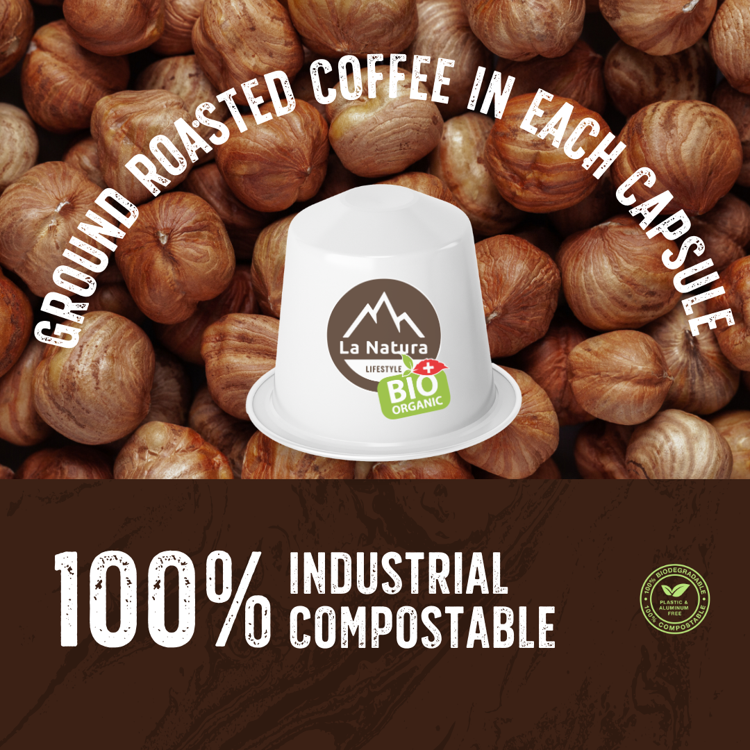 CREMA HAZELNUT ORGANIC coffee capsules