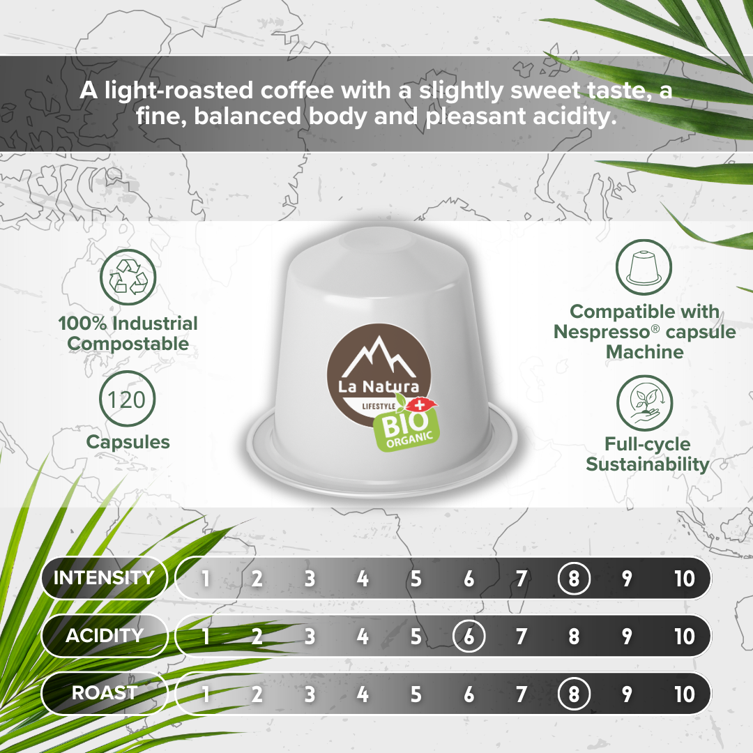 COSTA RICA Single Origin ORGANIC coffee capsules