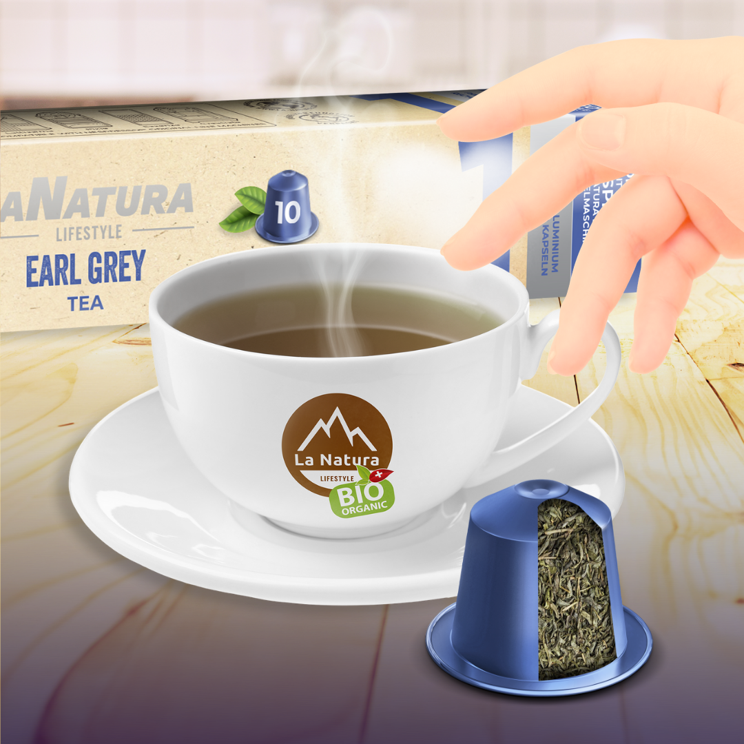 EARL GREY & ZITRUS BIO 120 Teekapseln ALU