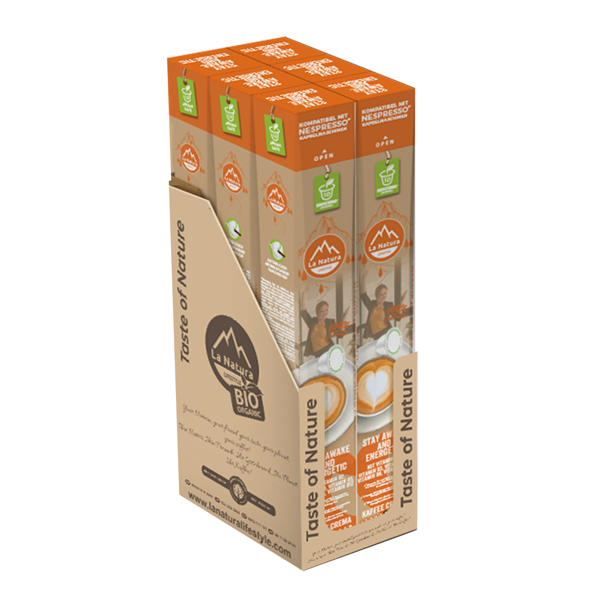 CREMA STAY AWAKE and ENERGETIC Premium Kaffeekapseln