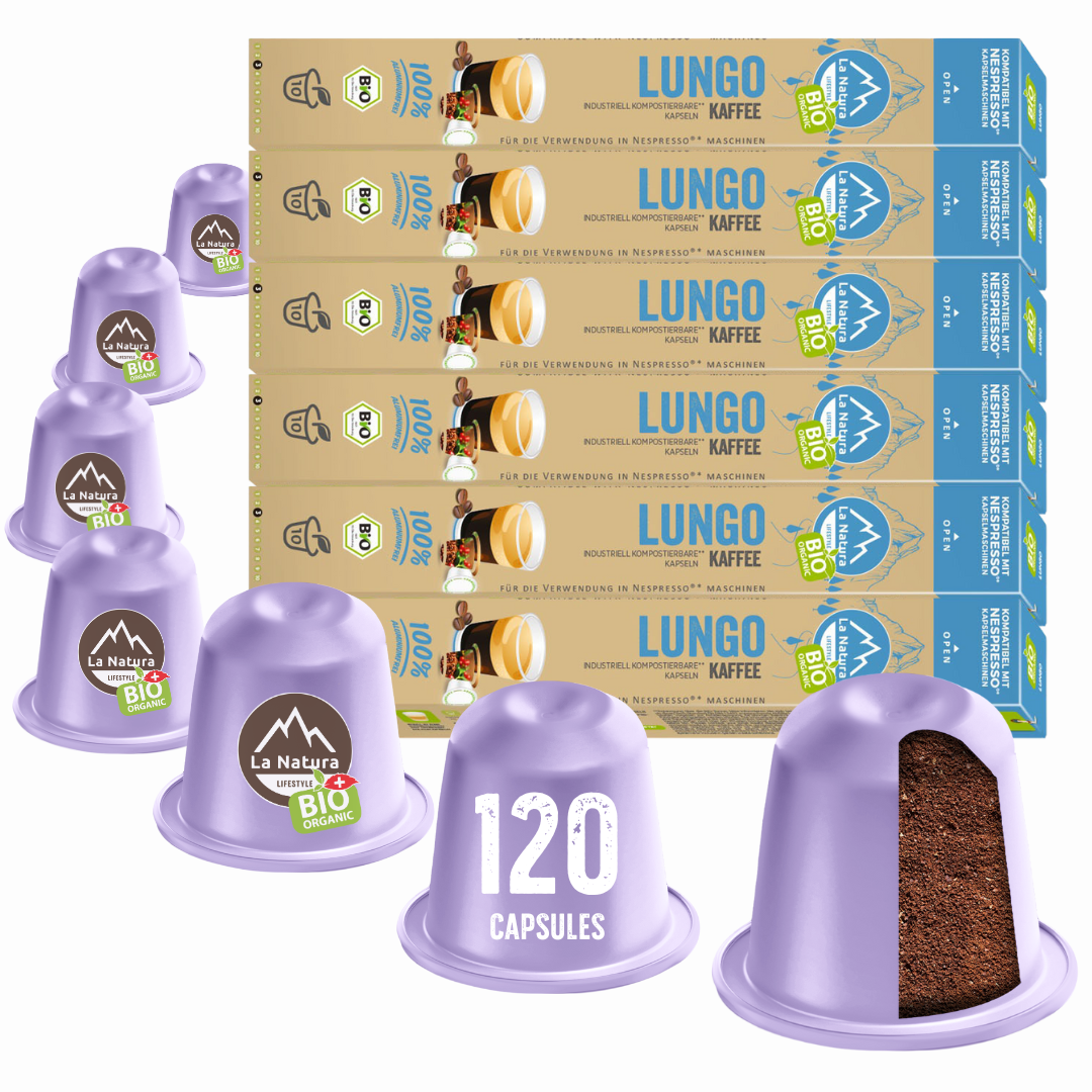 LUNGO BIO coffee capsules