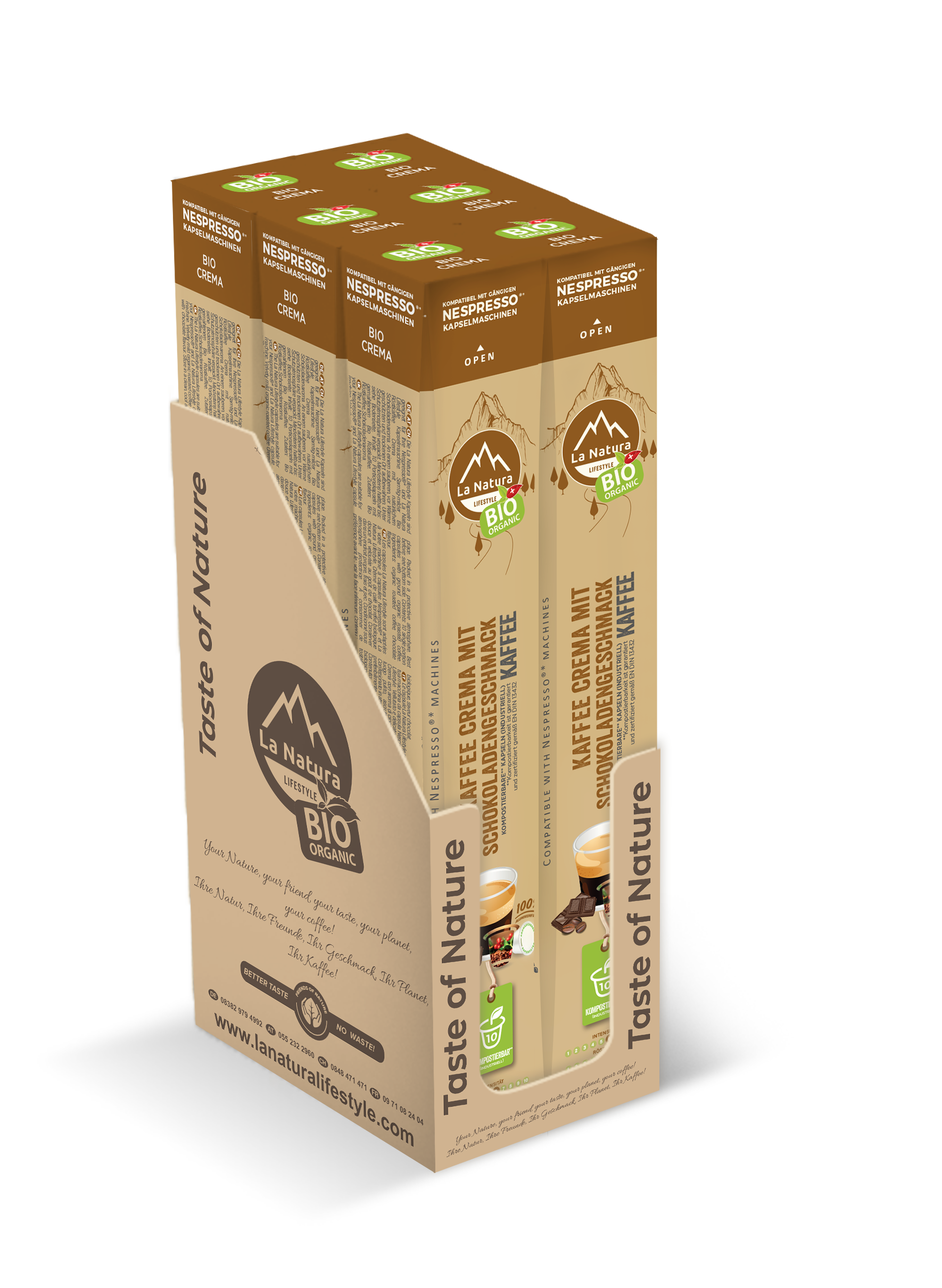 CREMA CHOCOLATE ORGANIC coffee capsules