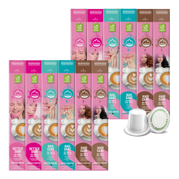 COFFRET SÉLECTION BEAUTÉ 60 ou 120 capsules de café