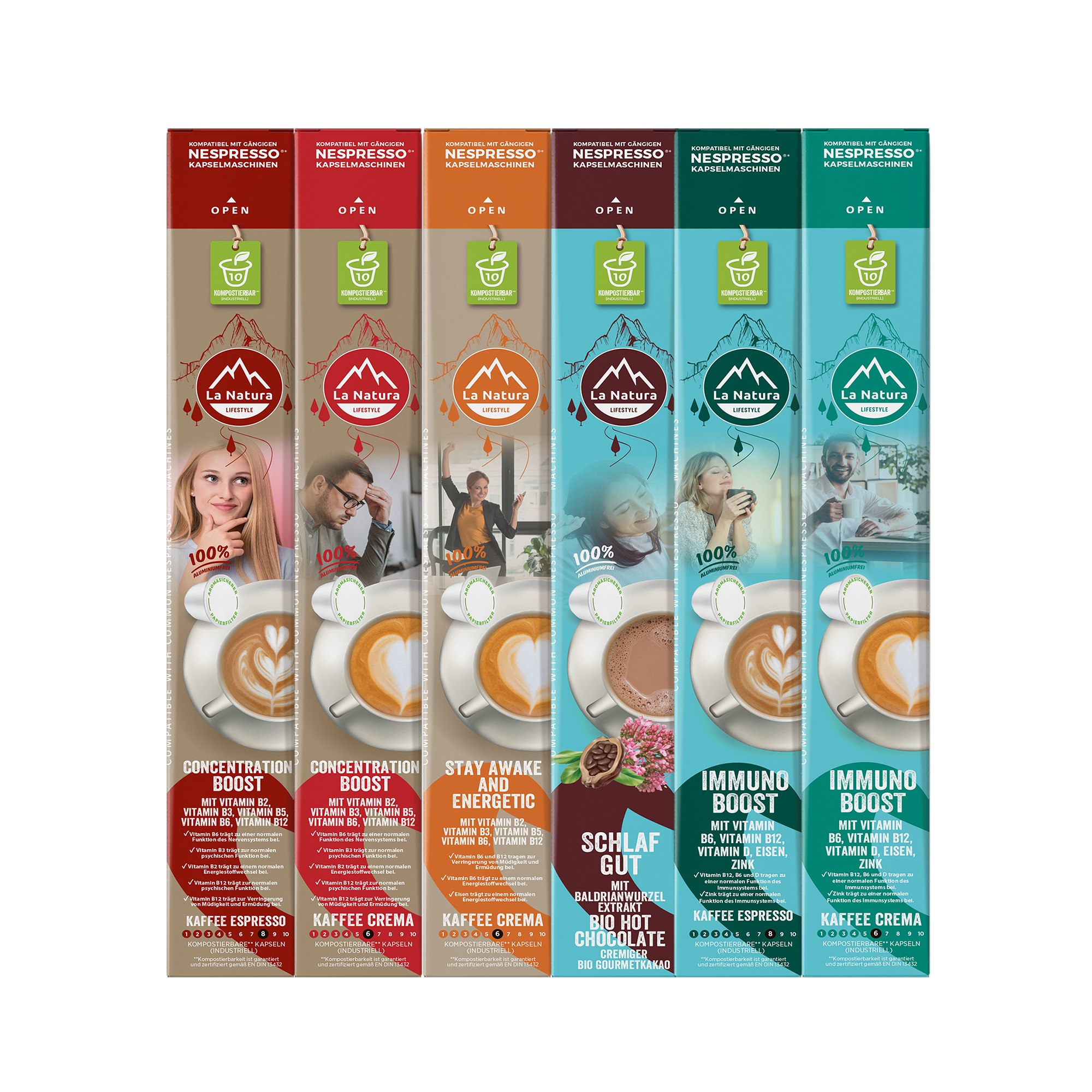 VITAMIN SELECTION BOX 60 or 120 coffee capsules