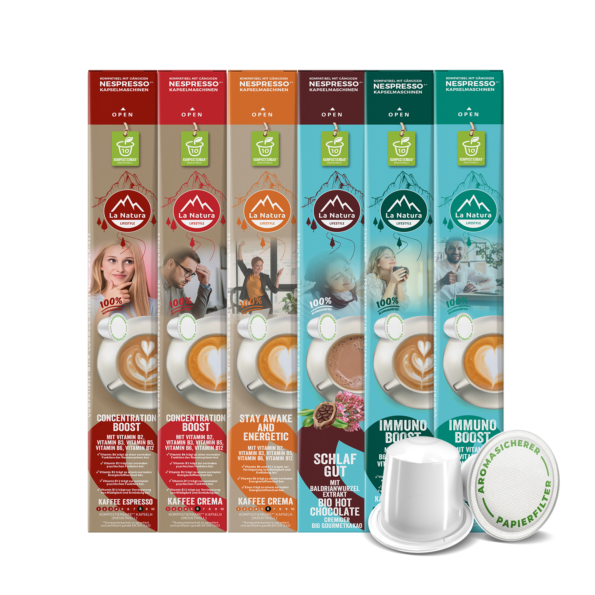 VITAMIN SELECTION BOX 60 or 120 coffee capsules