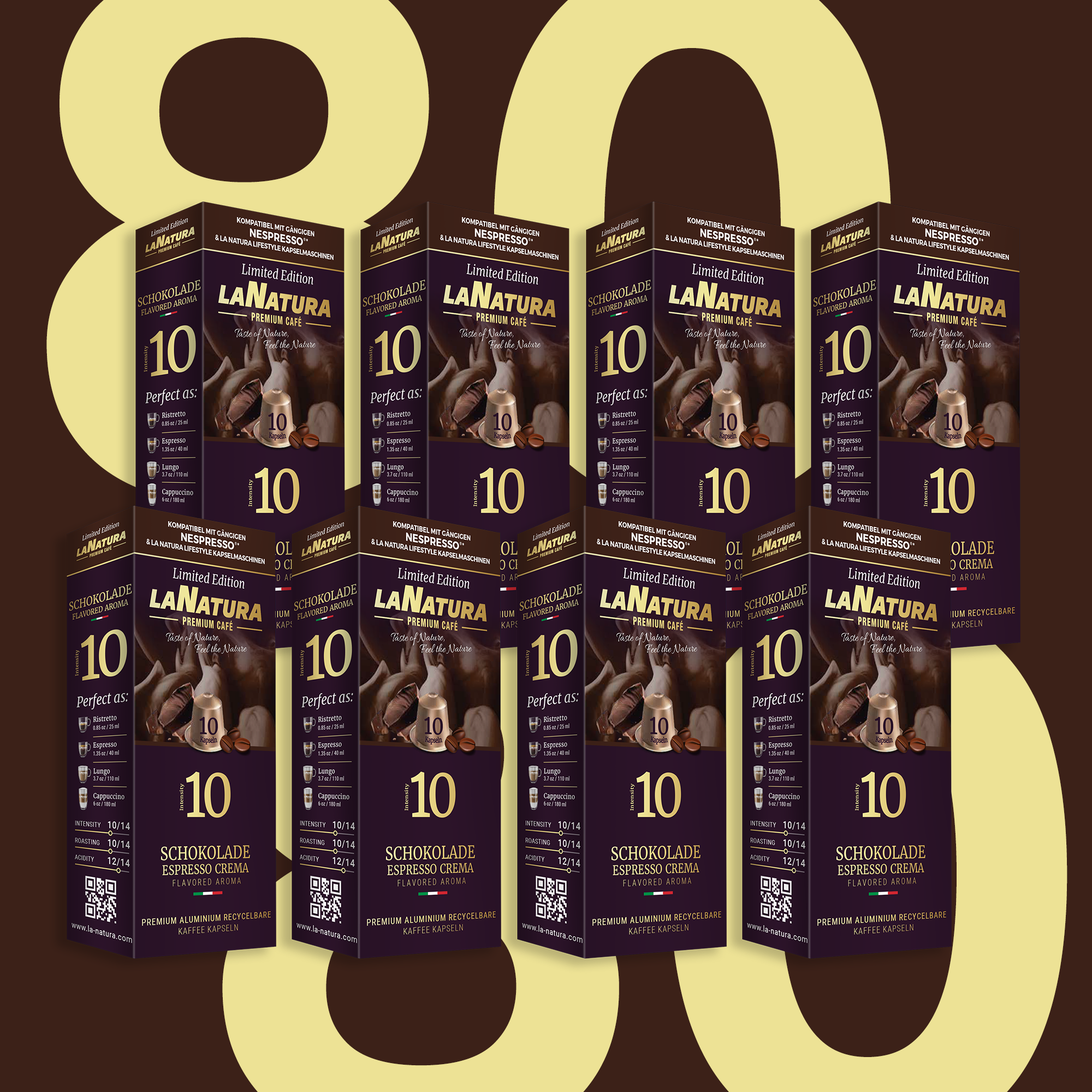 Schokolade Espresso Crema Premium Kaffeekapseln