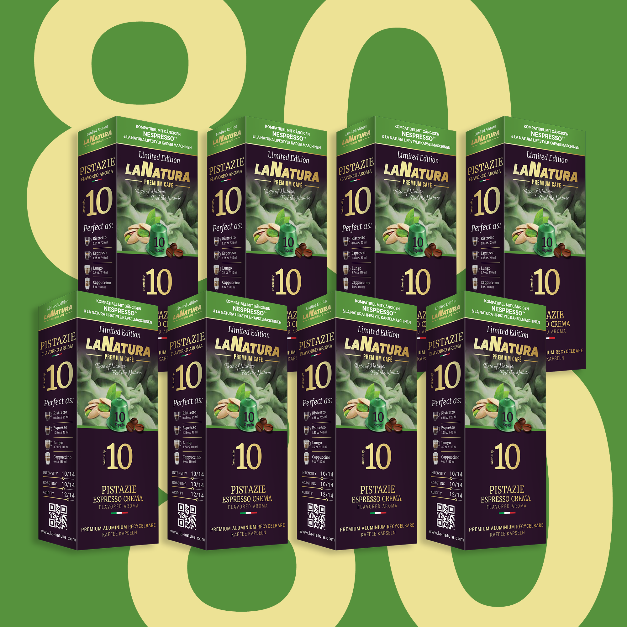 Pistazie Espresso Crema Premium Kaffeekapseln