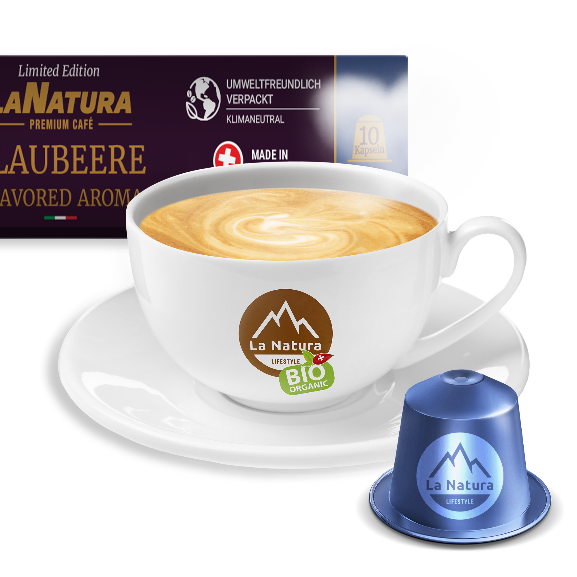 Blaubeere Espresso Crema Premium Kaffeekapseln