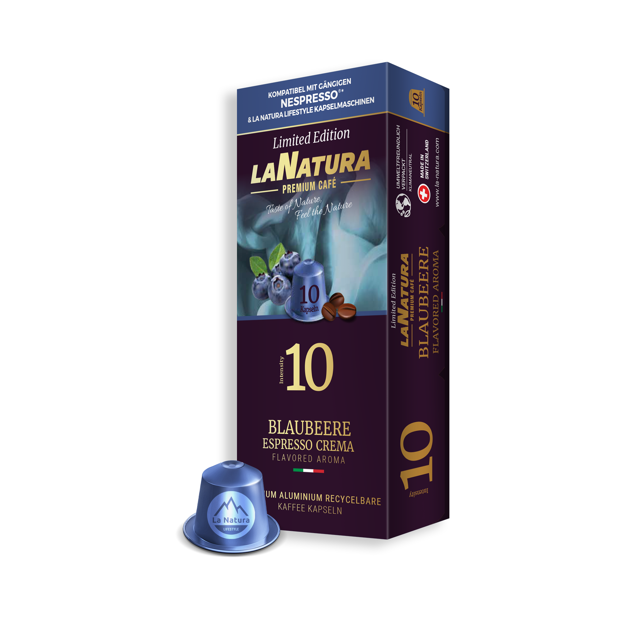 Blueberry Espresso Crema Premium Coffee Capsules