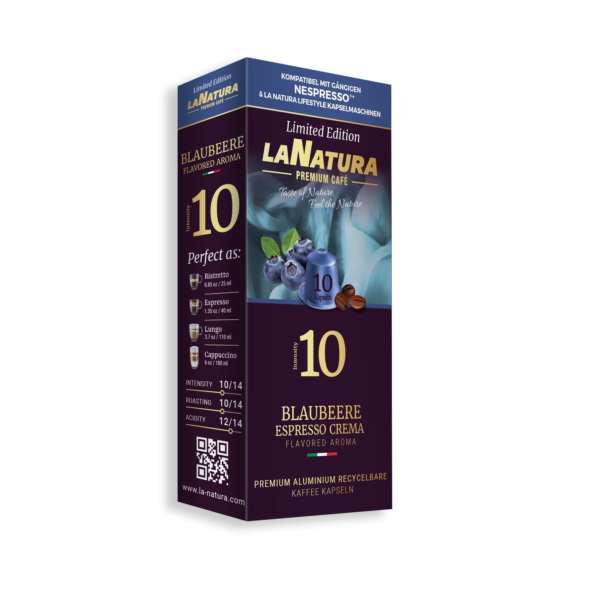 Blaubeere Espresso Crema Premium Kaffeekapseln