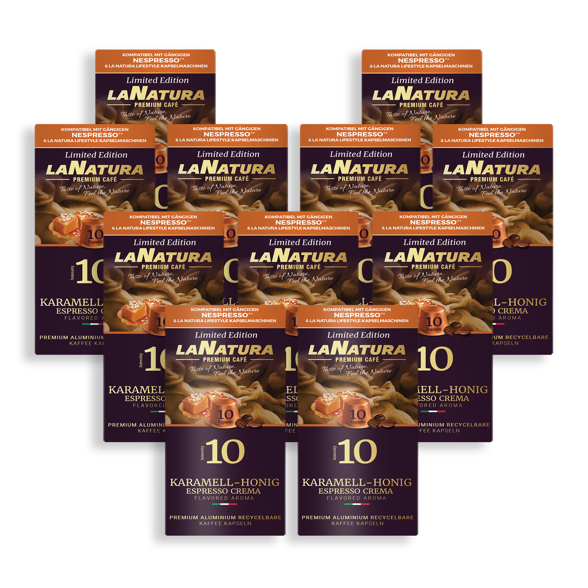 Caramel-Honey Espresso Crema Premium Coffee Capsules