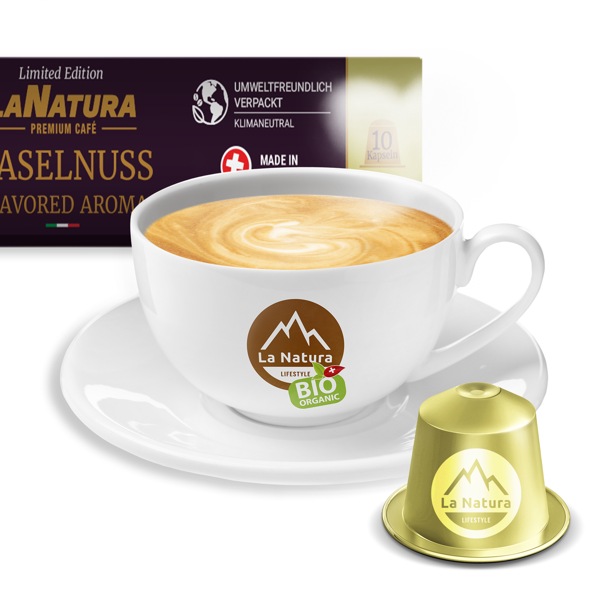 Hazelnut Espresso Crema Premium Coffee Capsules