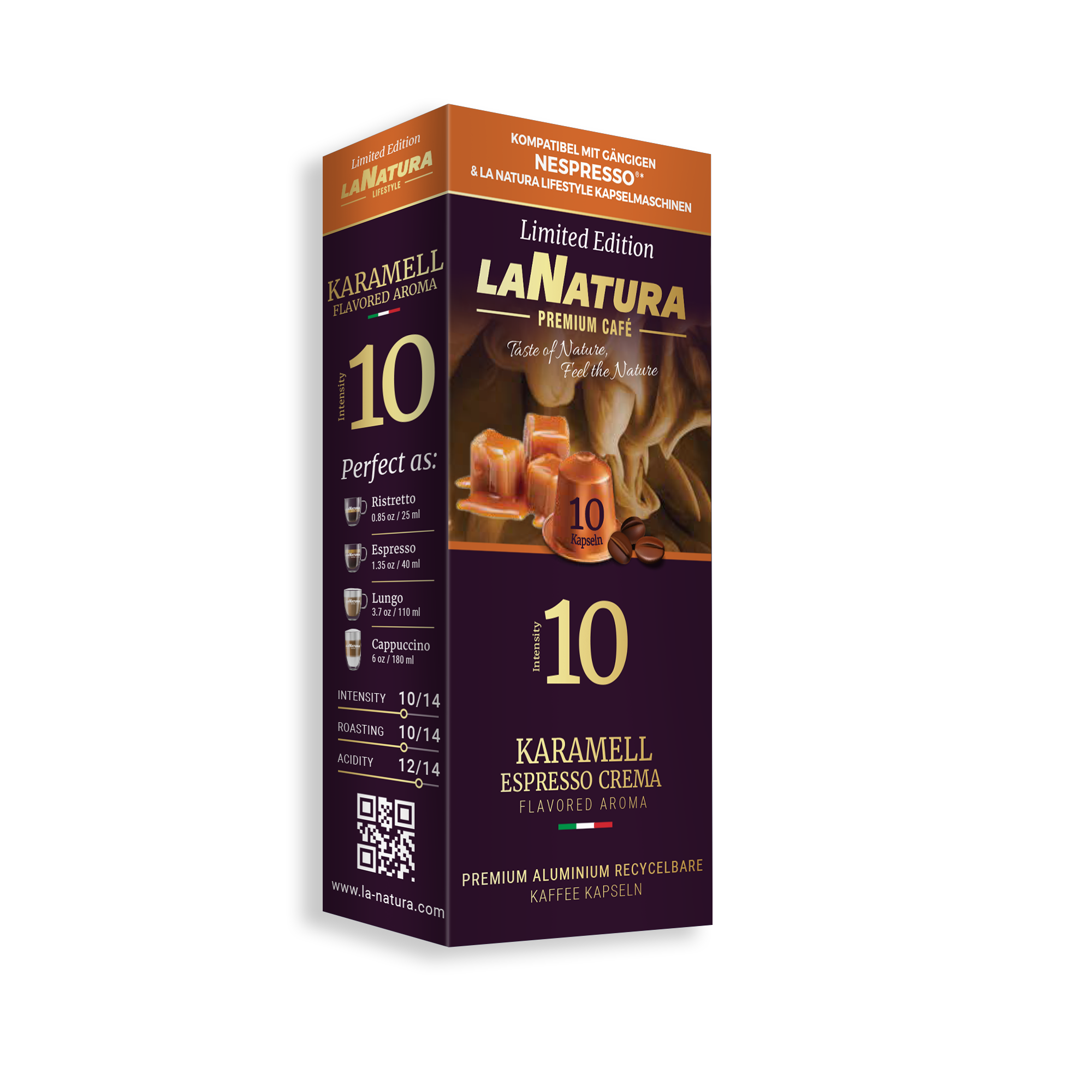 Caramel Espresso Crema Premium Coffee Capsules