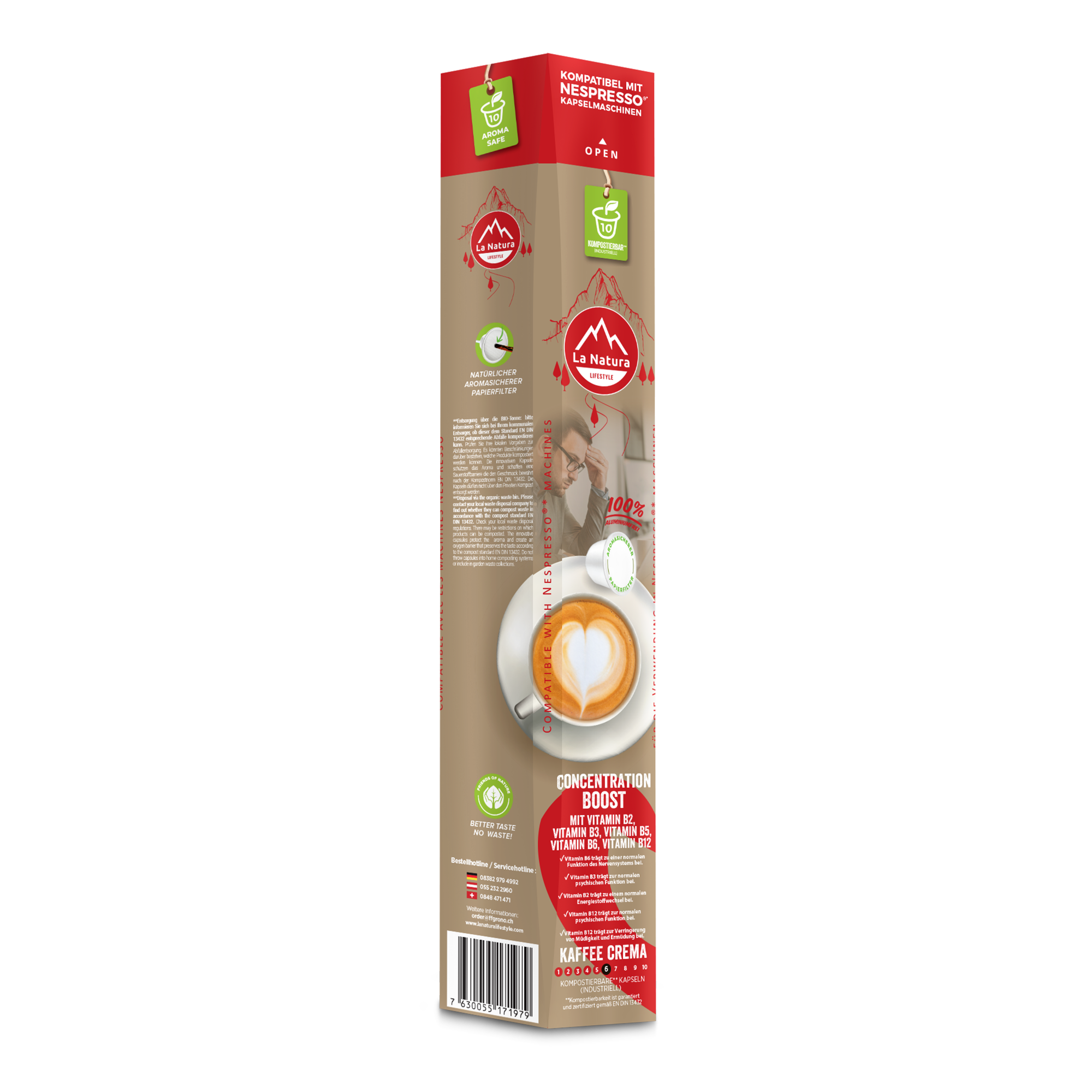 CREMA CONCENTRATION BOOST coffee capsules