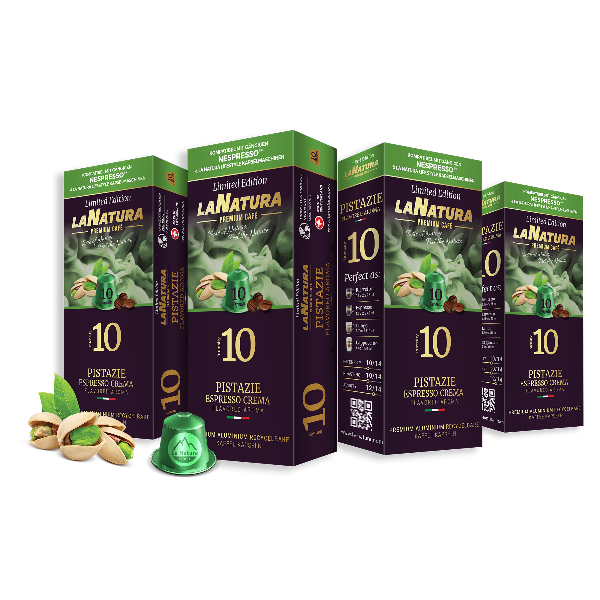 Pistazie Espresso Crema Premium Kaffeekapseln