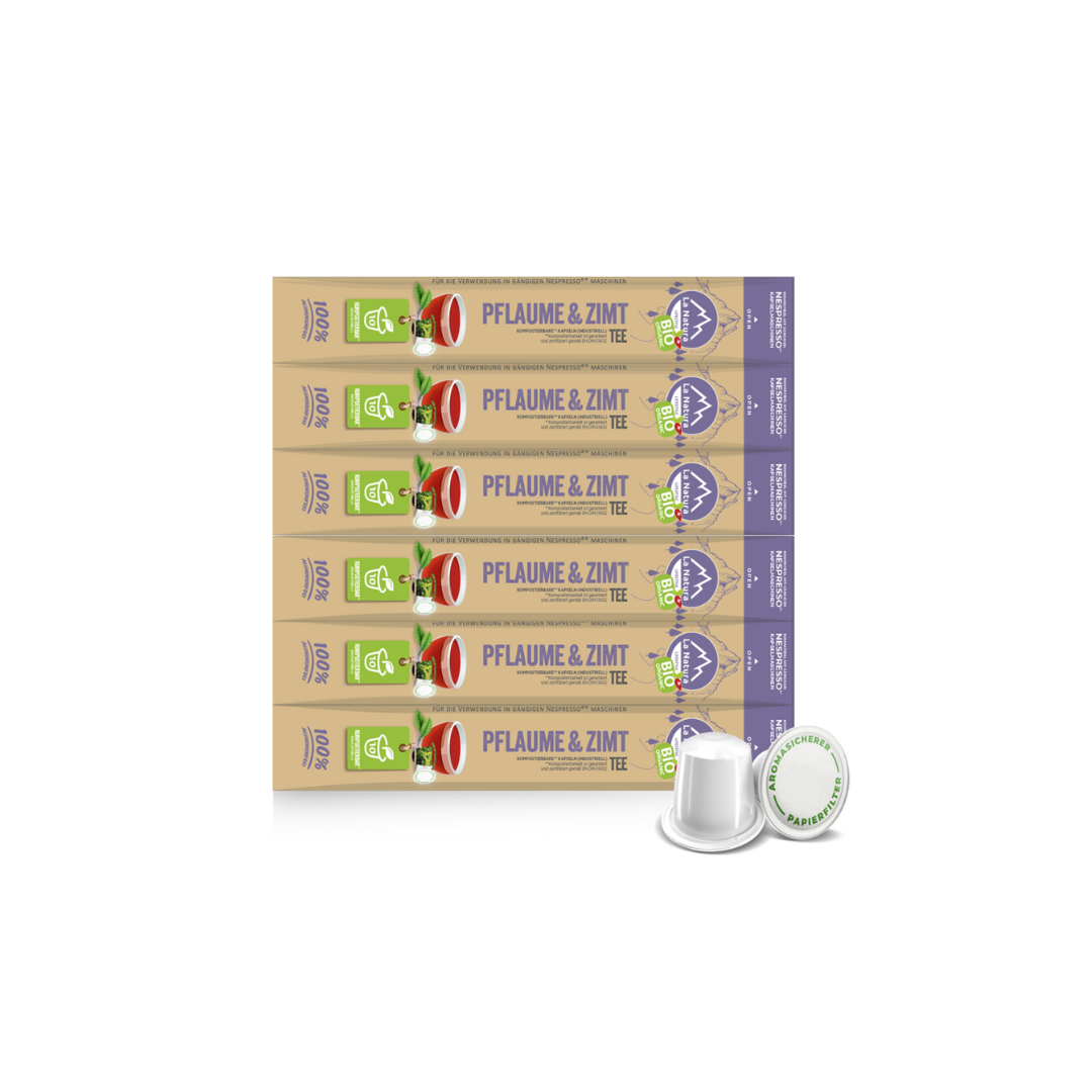 PLUM &amp; CINNAMON ORGANIC tea capsules