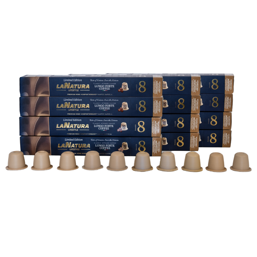 LUNGO FORTE LUX Premium Kaffeekapseln