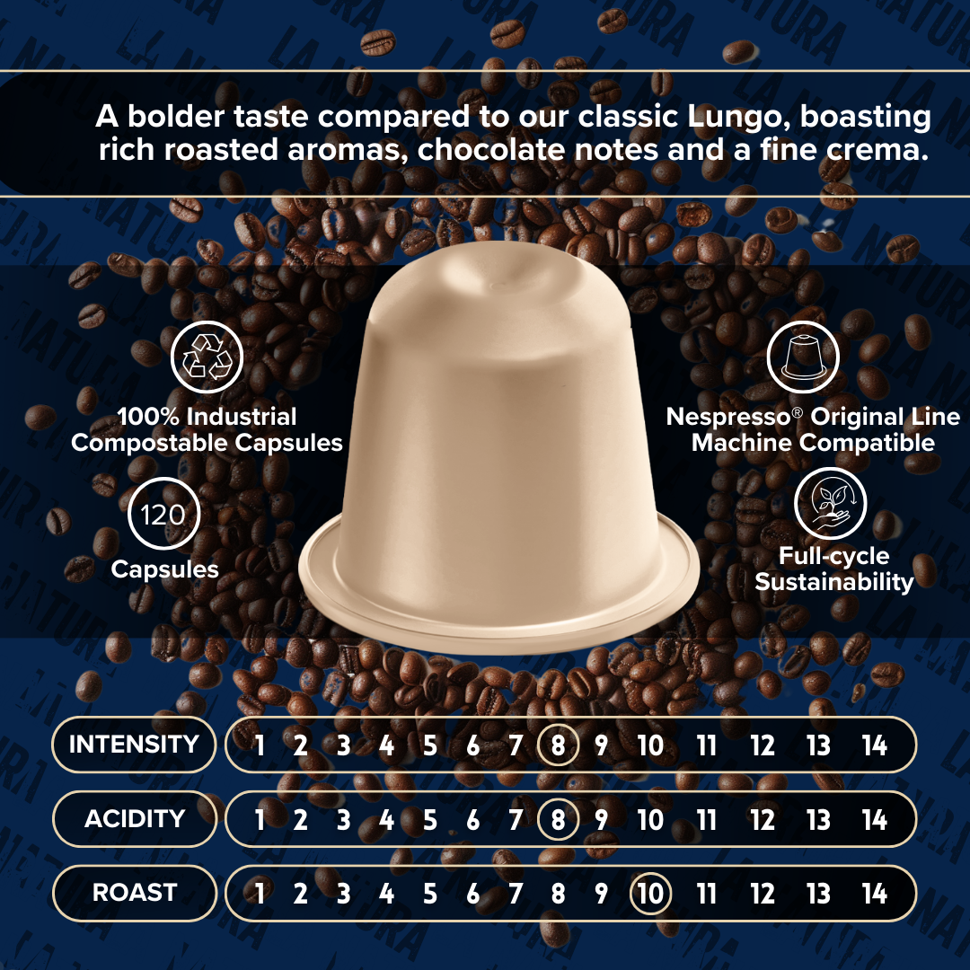 LUNGO FORTE LUX Premium Kaffeekapseln