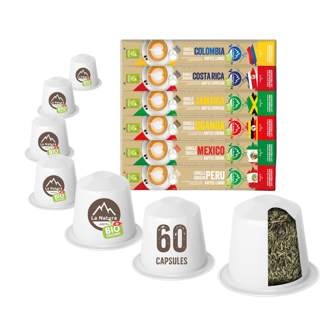 COFFRET Sélection Café BIO Origine Unique - 60 capsules La Natura Lifestyle