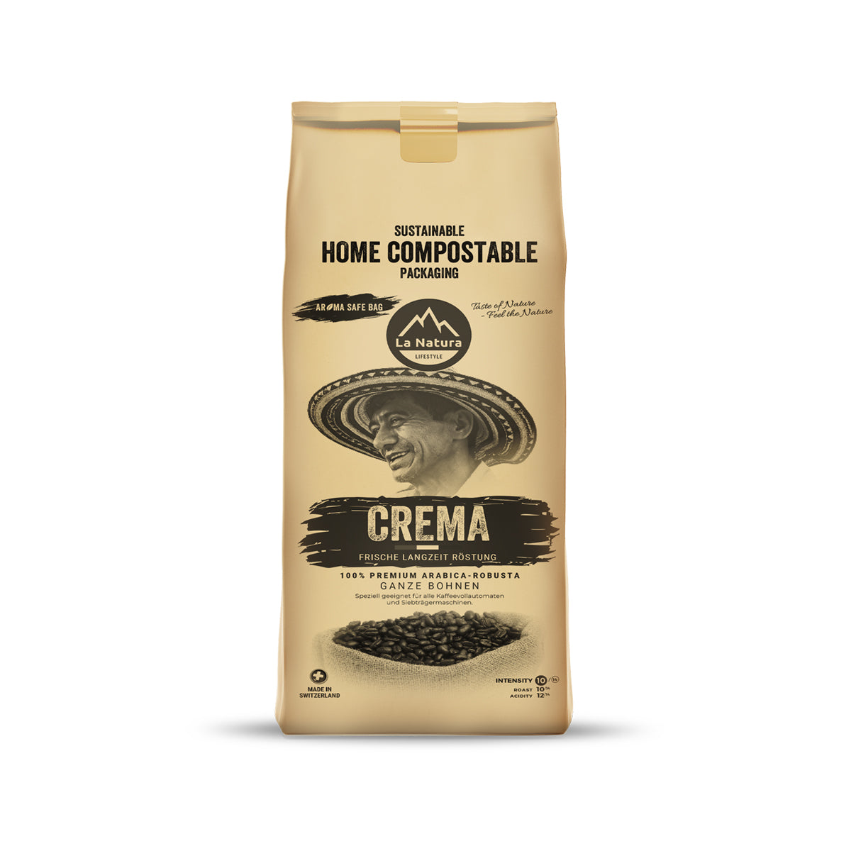 Café en grains CREMA de qualité supérieure