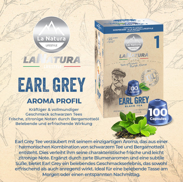 EARL GRAY &amp; CITRUS ORGANIC tea capsules