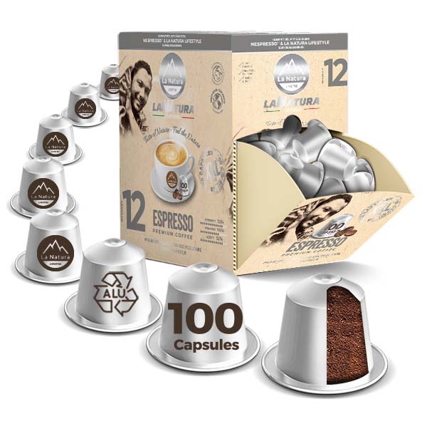 ESPRESSO INTENSO BIO SUPER BOX 100 coffee capsules